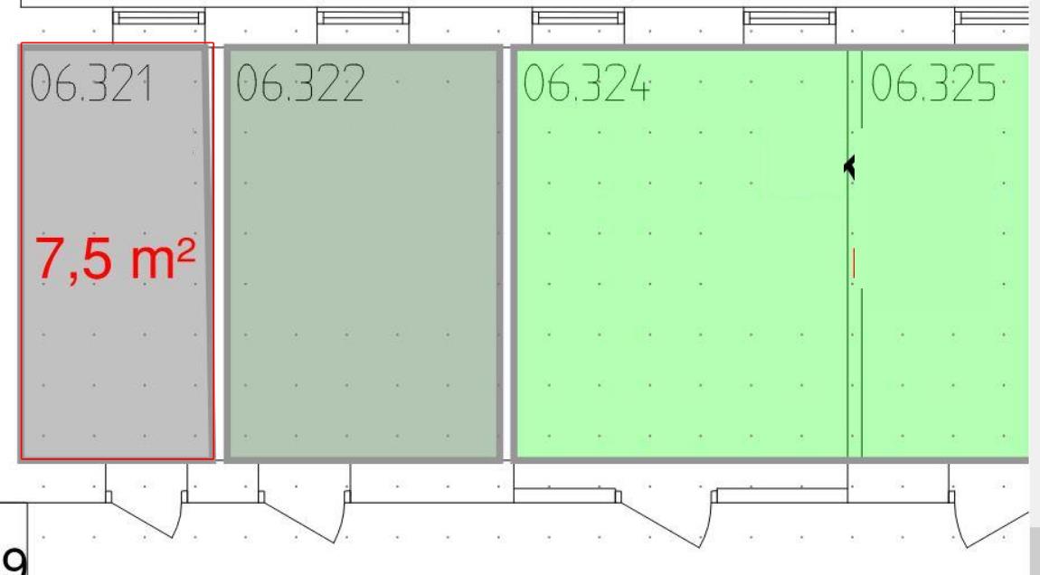 Planritning ledig förrådslokal 8 m².